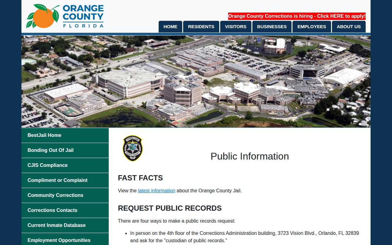 Orange County 72-hour release records request channels
